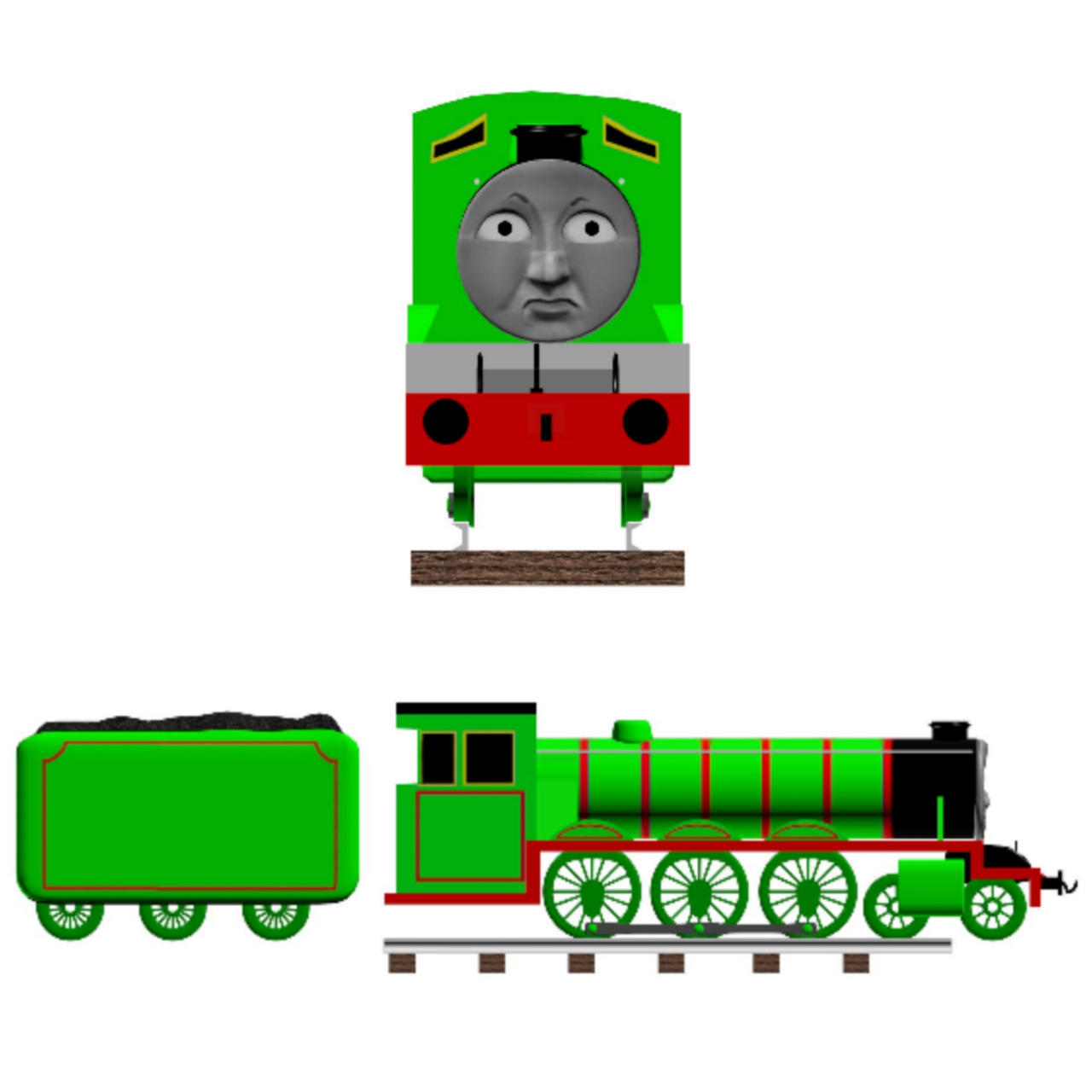 thomas pc adventures henry render by crashthetankengine on DeviantArt