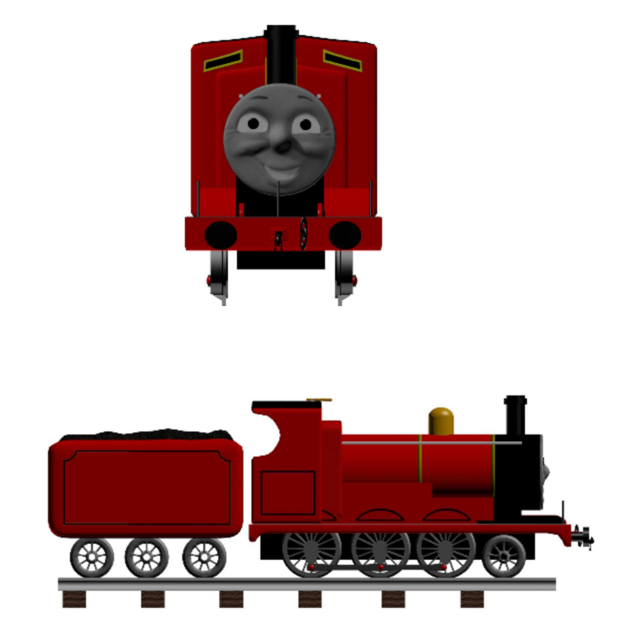 thomas pc adventures james render by crashthetankengine on DeviantArt