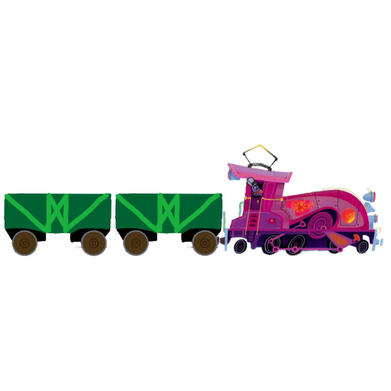 Inside Out Train Rails inside out train of thought render by crashthetankengine on DeviantArt