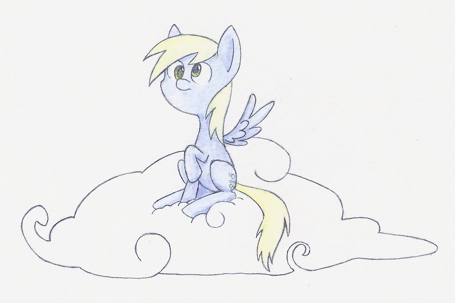 Derpy on a Cloud