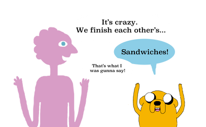 Bros finish each other's sandwiches