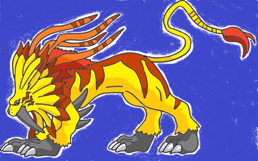 saberleomon side veiw coloured