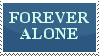 Forever Alone Stamp by catluvr2