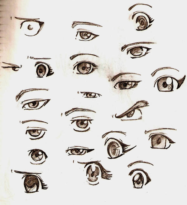 Como dibujar ojos estilo Manga (TUTORIAL)