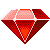 Red Chaos Emerald Sprite - Free to Use