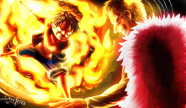 Luffy vs Dofflamingo - Red Hawk