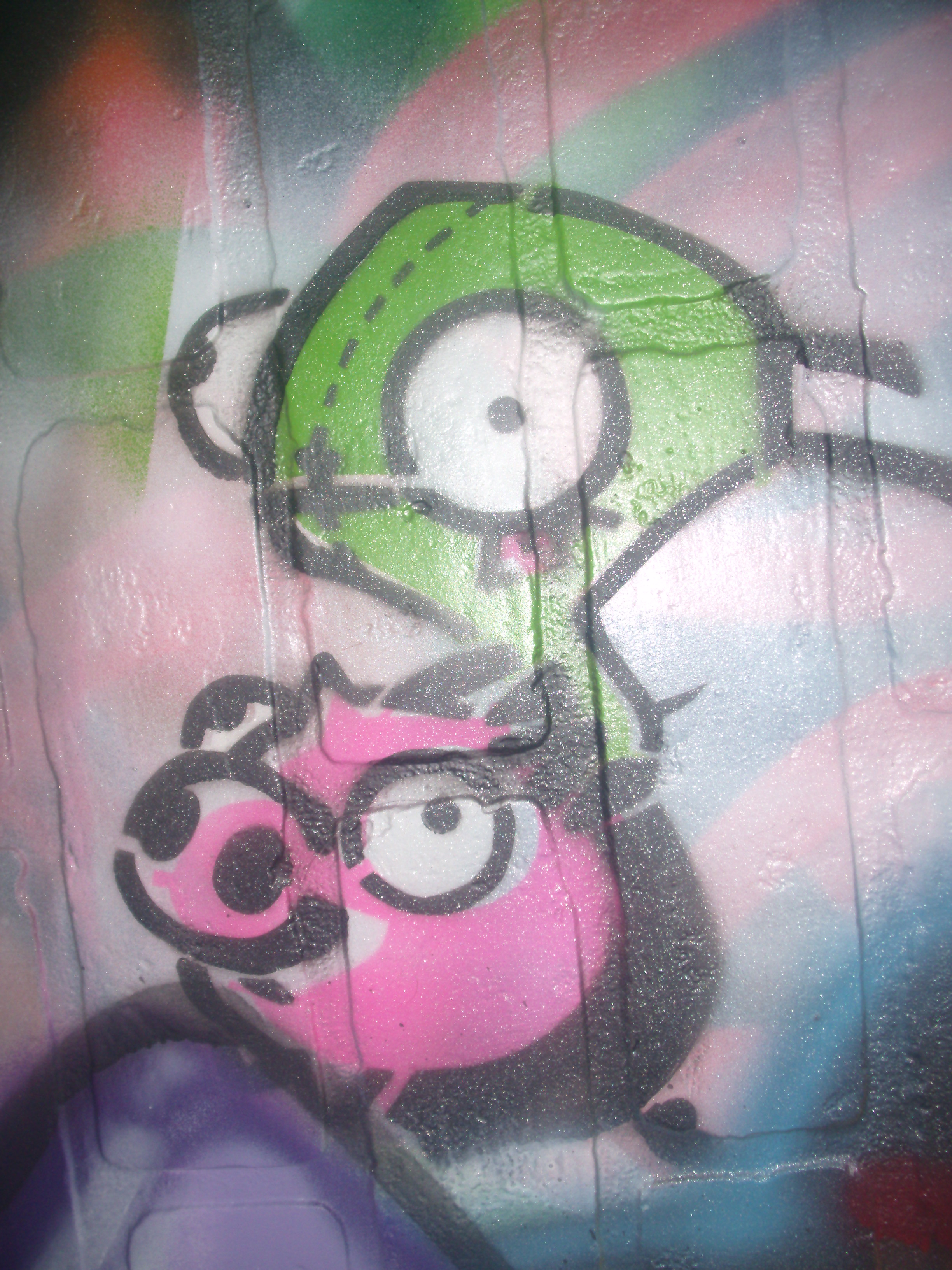 Gir and Piggy Stencil