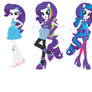 Rarity Fashion Lineup (human Form)