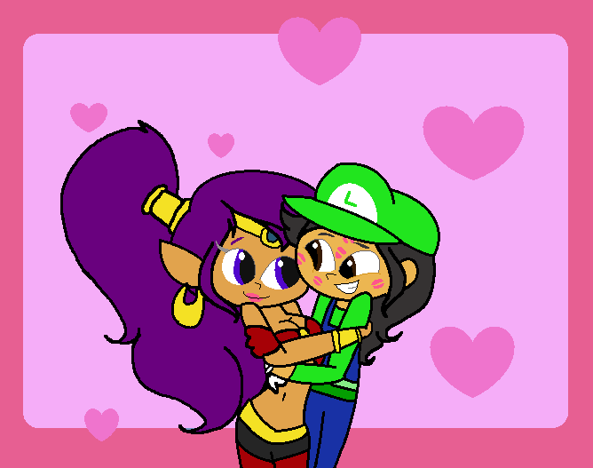 Shantae kissing Admin2845 (Request)