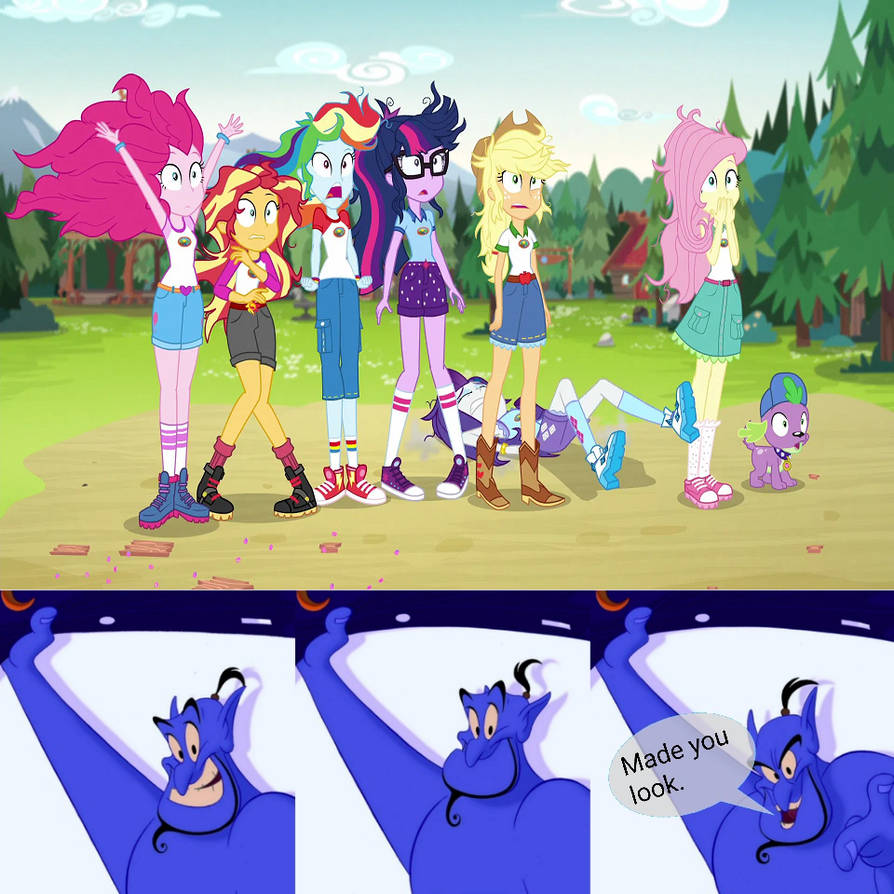 Genie Ending Rocks Genie at the Ending of Legend of Everfree by DarkMagicianmon on DeviantArt