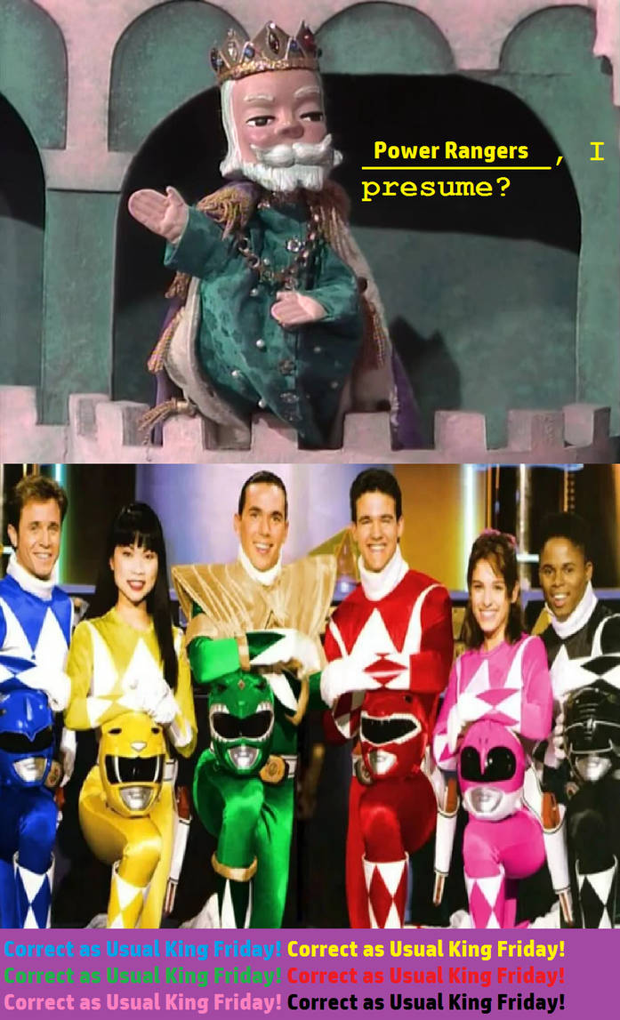 King Friday Greets the Power Rangers by DarkMagicianmon on DeviantArt