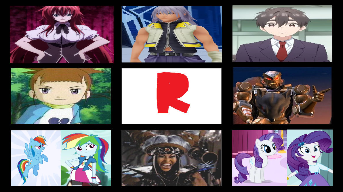 Favorite Letter R Characters (Template) by NUCanimations on DeviantArt