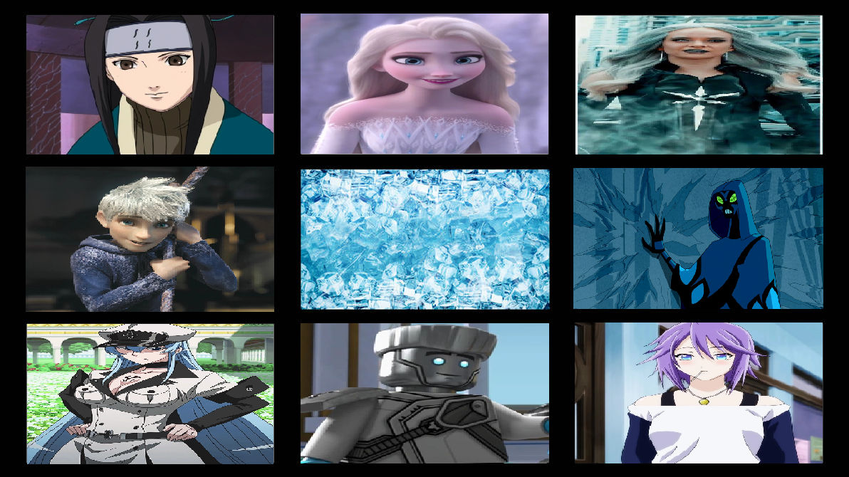 My Fave Ice Characters by DarkMagicianmon on DeviantArt