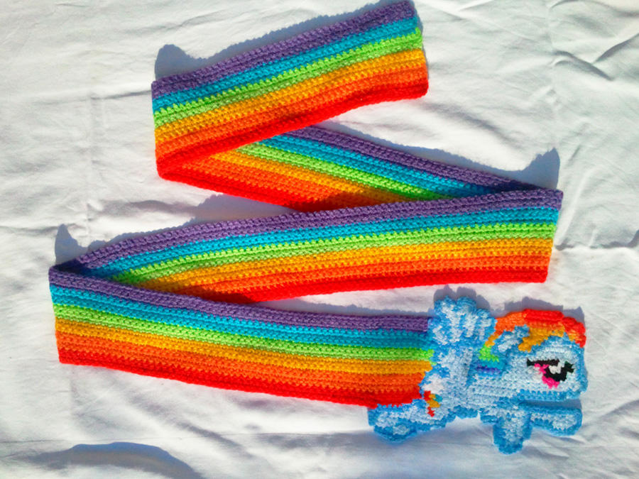 Rainbow Dash Super Sonic Rainboom Scarf!