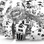 surrealistic houses -Mandelbulb3D with Parameter by matze2001
