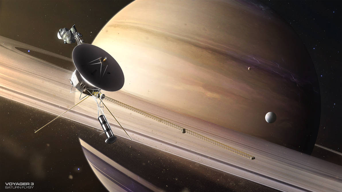 Voyager 3 Saturn flyby by MacRebisz on DeviantArt