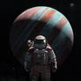 Cosmonaut on Ganymede