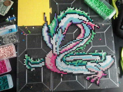 Spirited away dragon Perler