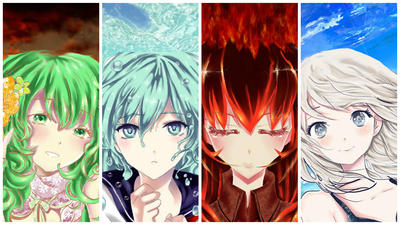 the 4 elements (os quatro elementos) by animecary on DeviantArt
