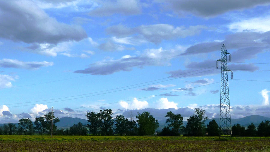 power lines in heavens