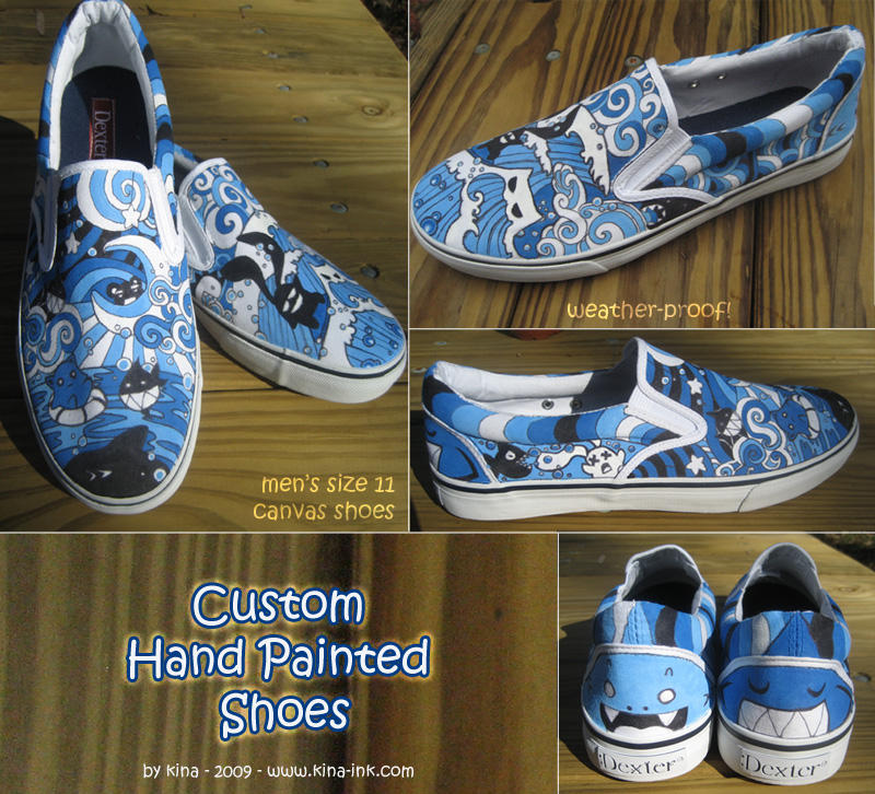 Hand Painted Canvas Shoes kina on