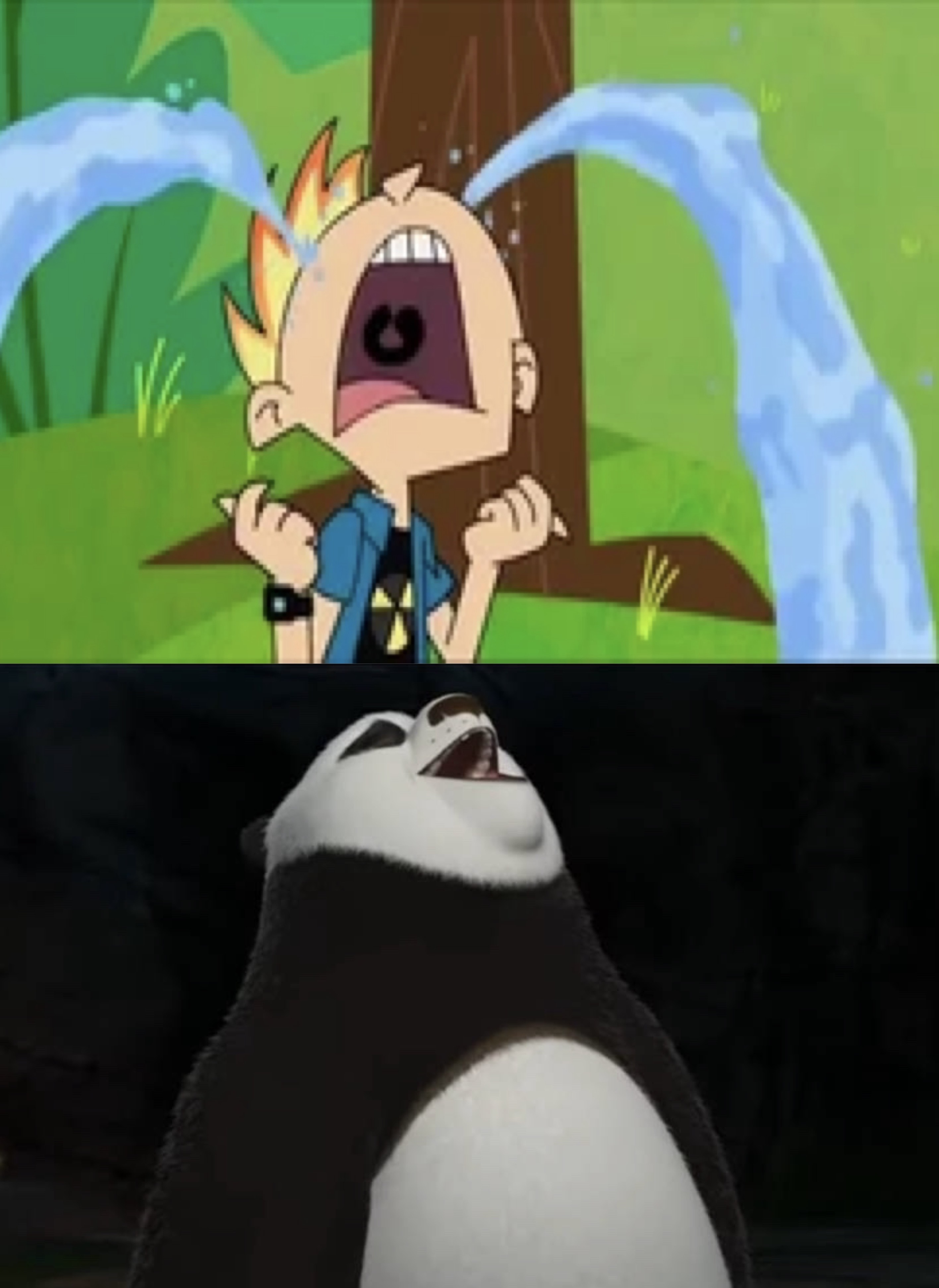 Johnny Crying Rbit Po laughs at Johnny Test crying. by JohnHugh20 on DeviantArt