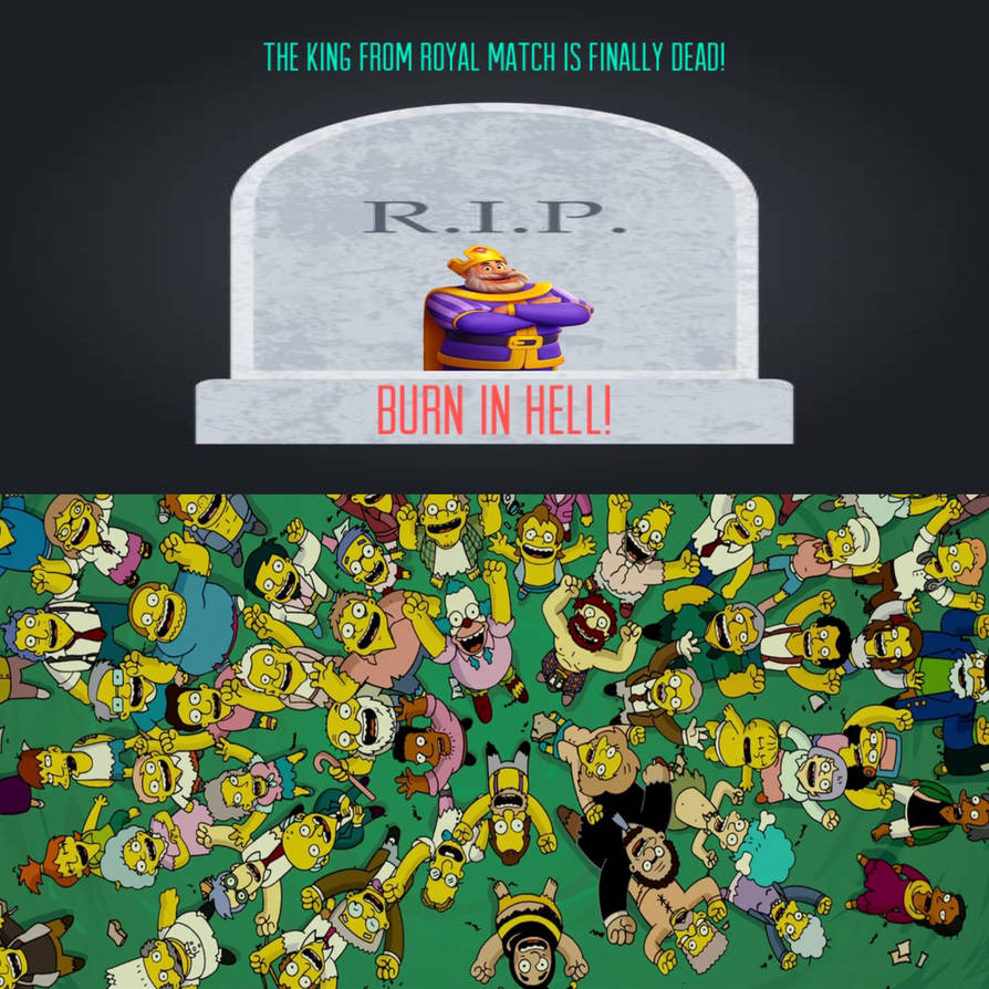 King A Ripper Citizens of Springfield are happy for RIP King. by JohnHugh20 on DeviantArt