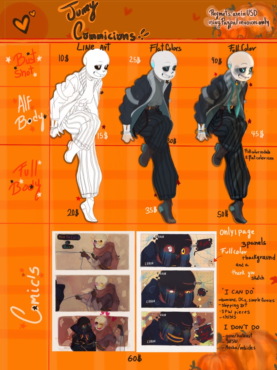 Comission Samples by Jumyjamy on DeviantArt