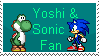 Yoshi and Sonic Fan by SonictheYoshi