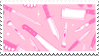 pink knives stamp