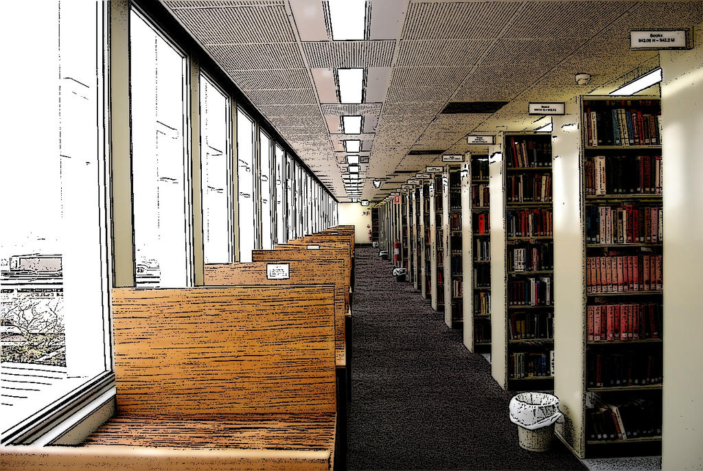 Library Sketsa Library sketch by guruff on DeviantArt