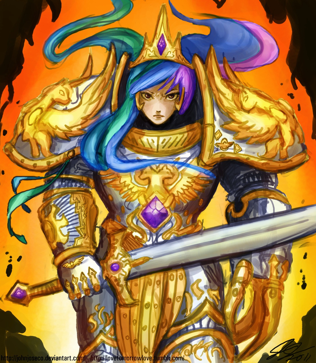 God Empress Celestia Coloured