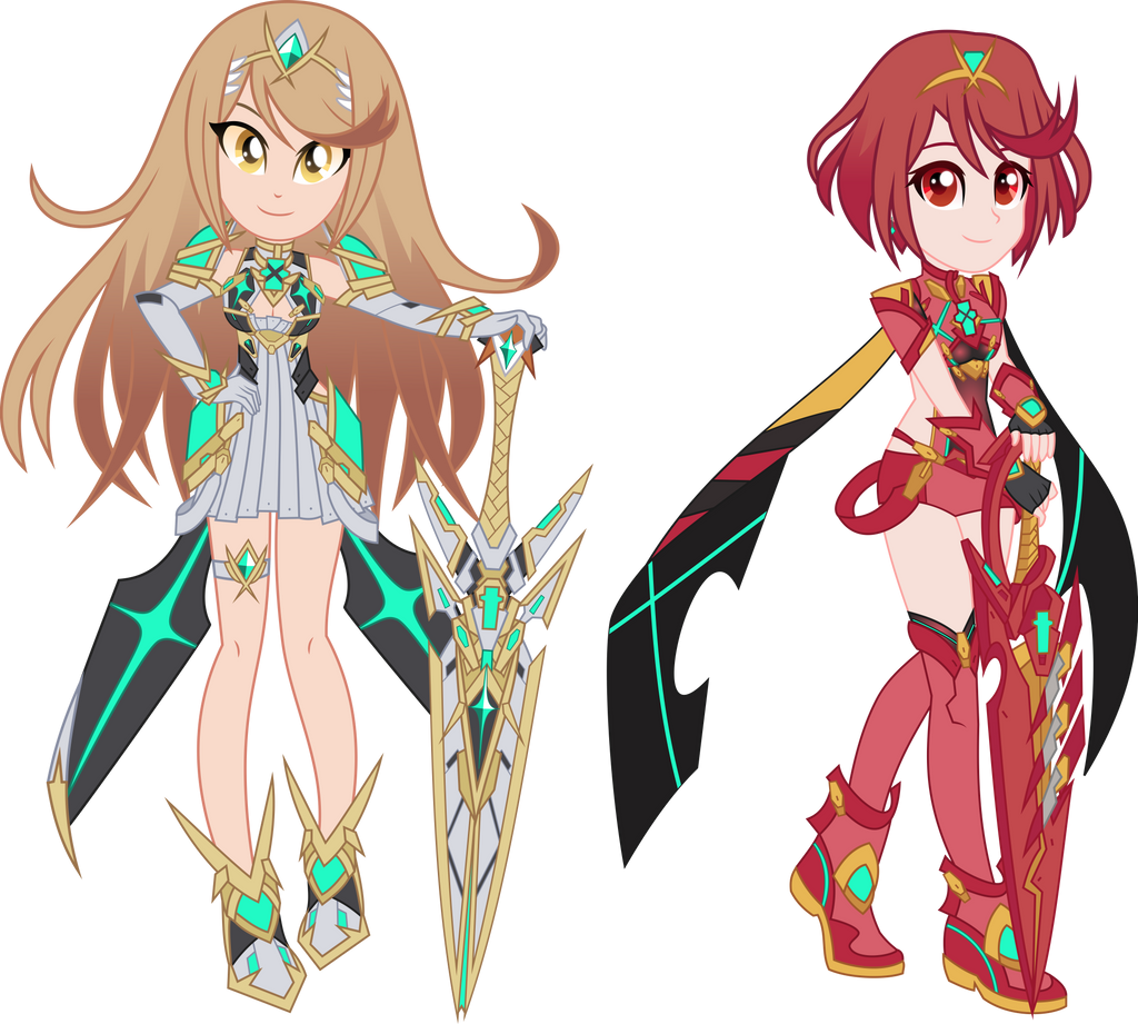 Pyra Weapon Form Pyra and Mythra by LimeDazzle on DeviantArt