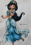 Aladdin Drawing - Jasmine