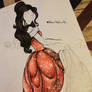 WIP The Beauty and The Beast Drawing - Belle 02