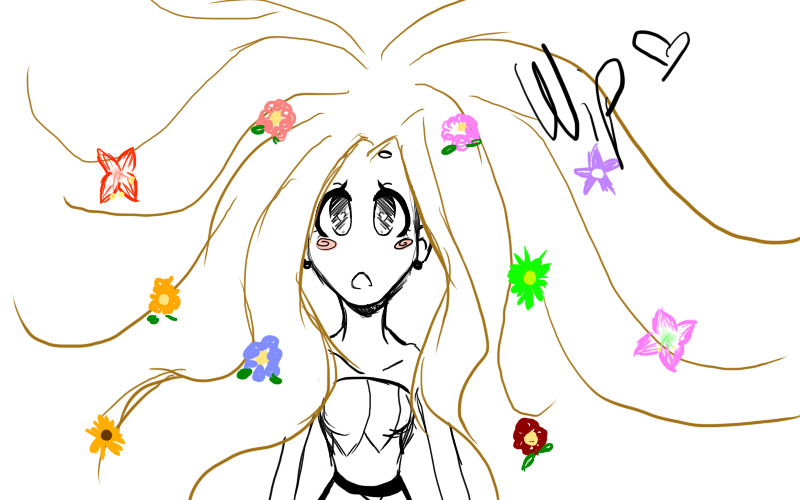 Hair of flowers-Wip