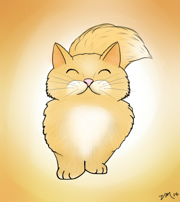 Fluffy Cat by ViviVanGogh on DeviantArt