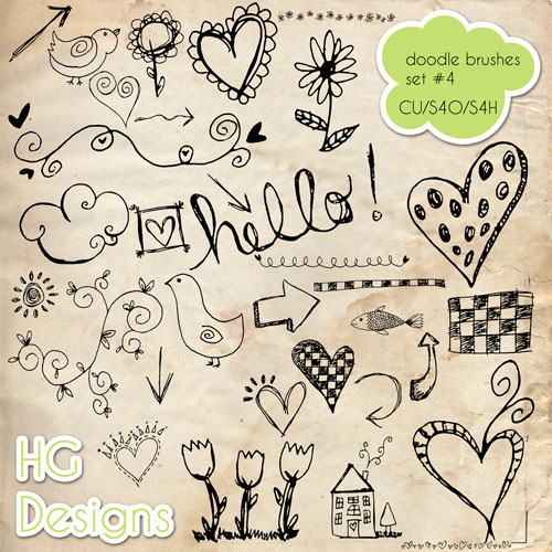 PS Brushes: Doodles 4