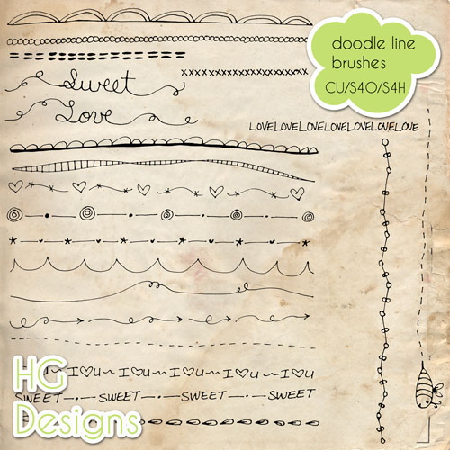 Doodle Line Brushes
