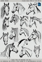Free Horse Head Photoshop Brushes And Png Files