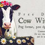 Free PNG Cow