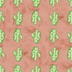 Free Seamless Tiling Cactus Pattern