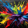 Abstract Splash Art
