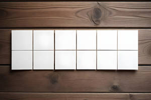 Blank White Cards Mockup Image