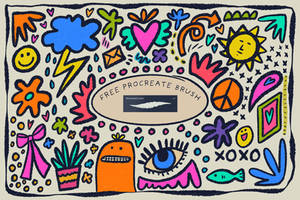 Free Procreate Textured Liner Brush