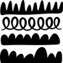 Free Hand Drawn Borders or Dividers PNG set