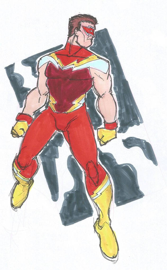Redesigmber -Day 30- Red Lightning by ibrahimramos on DeviantArt