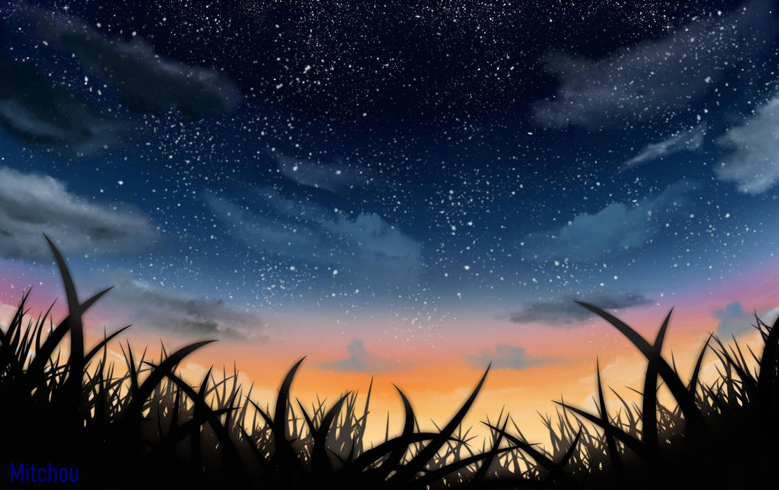 Pretty scenery anime style by Michmitchou on DeviantArt