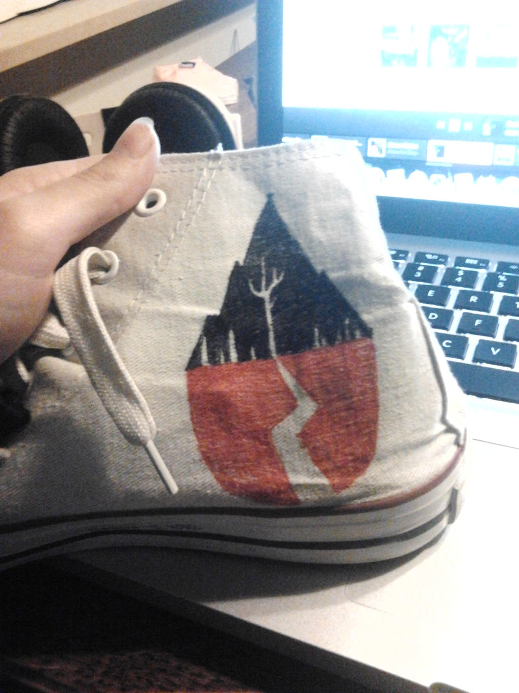 Sleeping with sirens shoes WIP