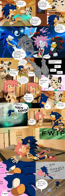 Sonamy comic bathing scene -colored-